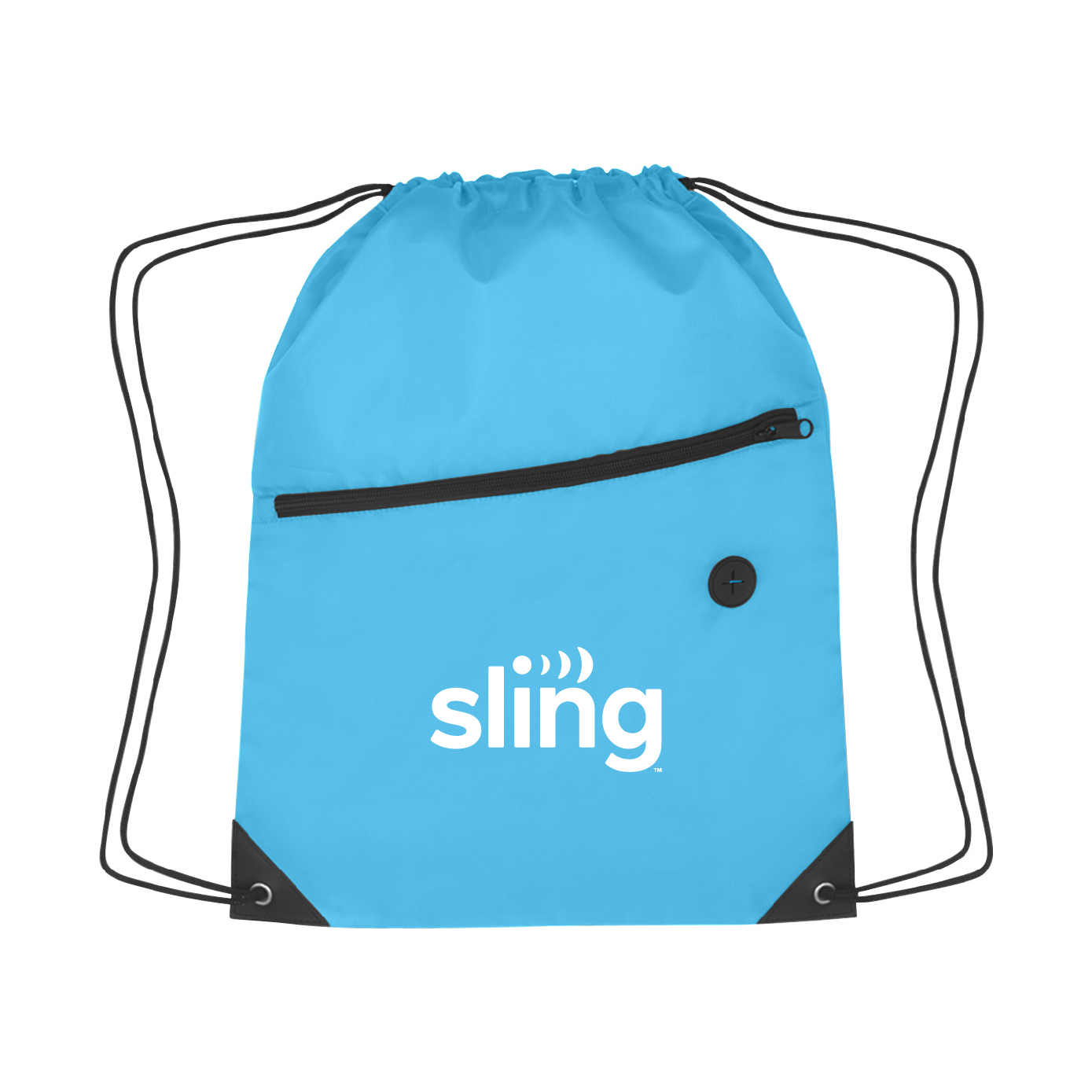 Drawstring Sports Pack with Sling Logo
