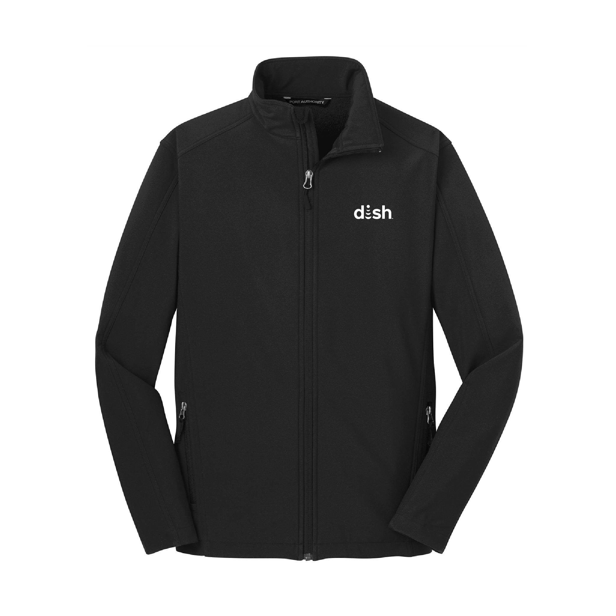 Men's Core Soft Shell Jacket with Dish Logo