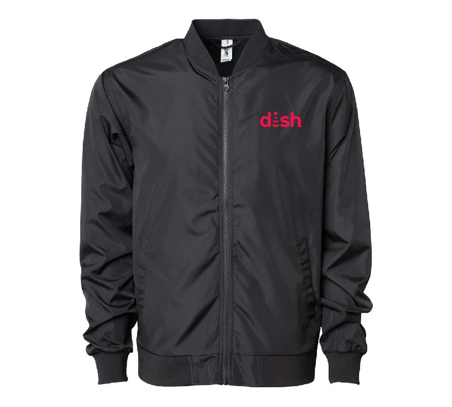 Lightweight Bomber Jacket with Dish Logo