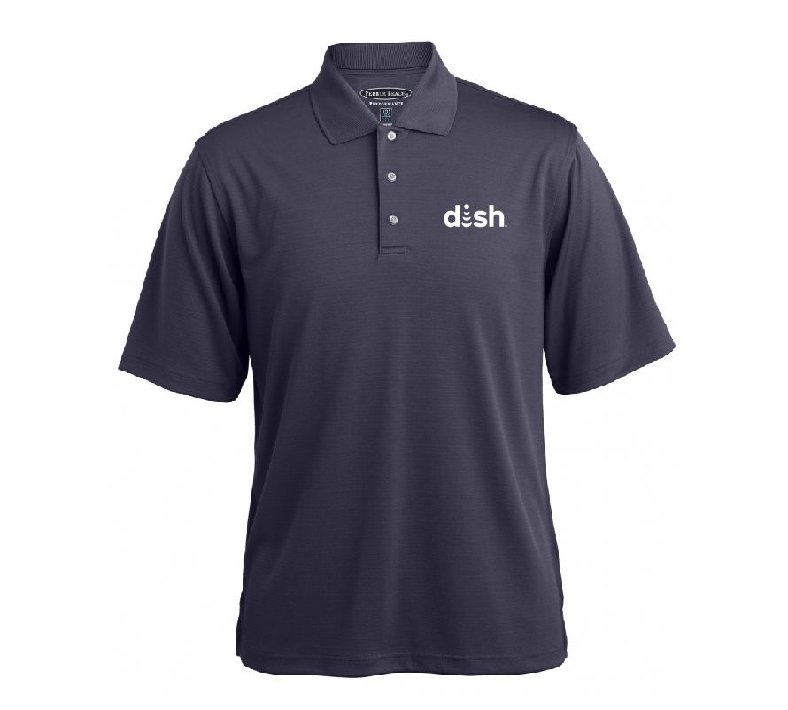 Pebble Beach Horizontal Textured Polo with Dish Logo #2