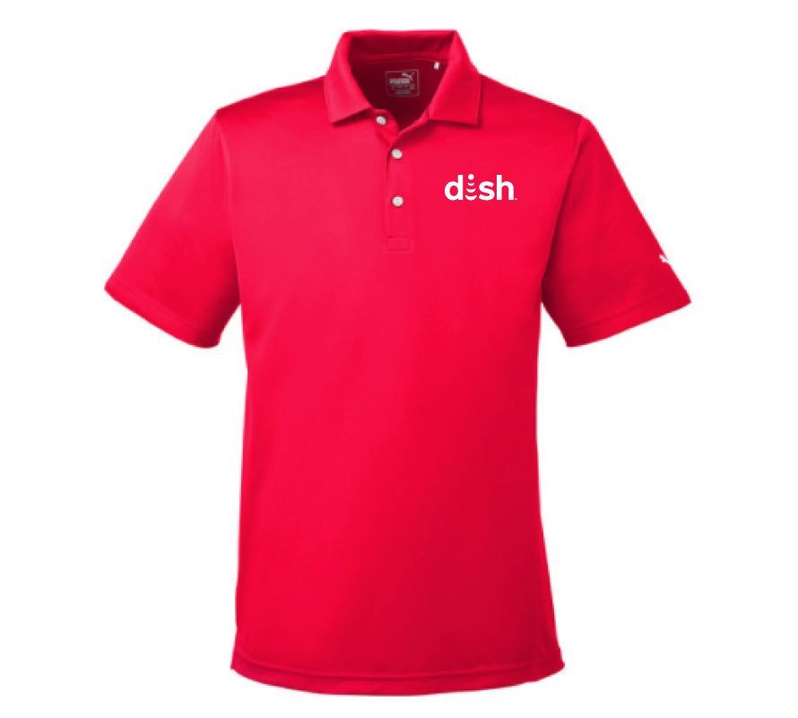 Puma Golf Men's Icon Golf Polo with Dish Logo