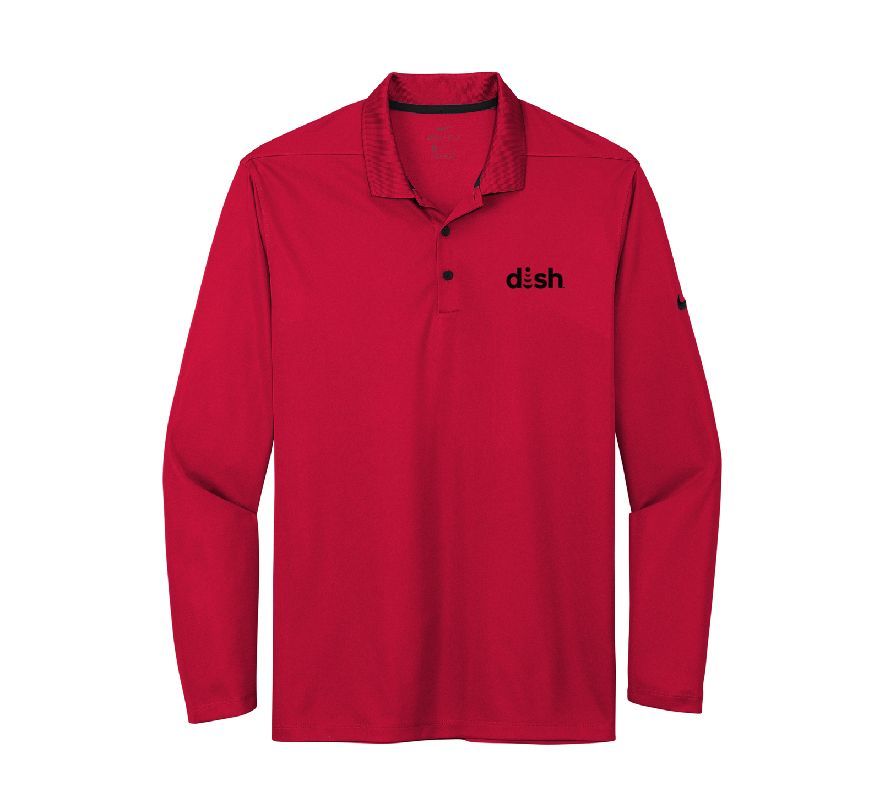 Nike Dri-FIT Micro Pique 2.0 Long Sleeve Polo with Dish Logo