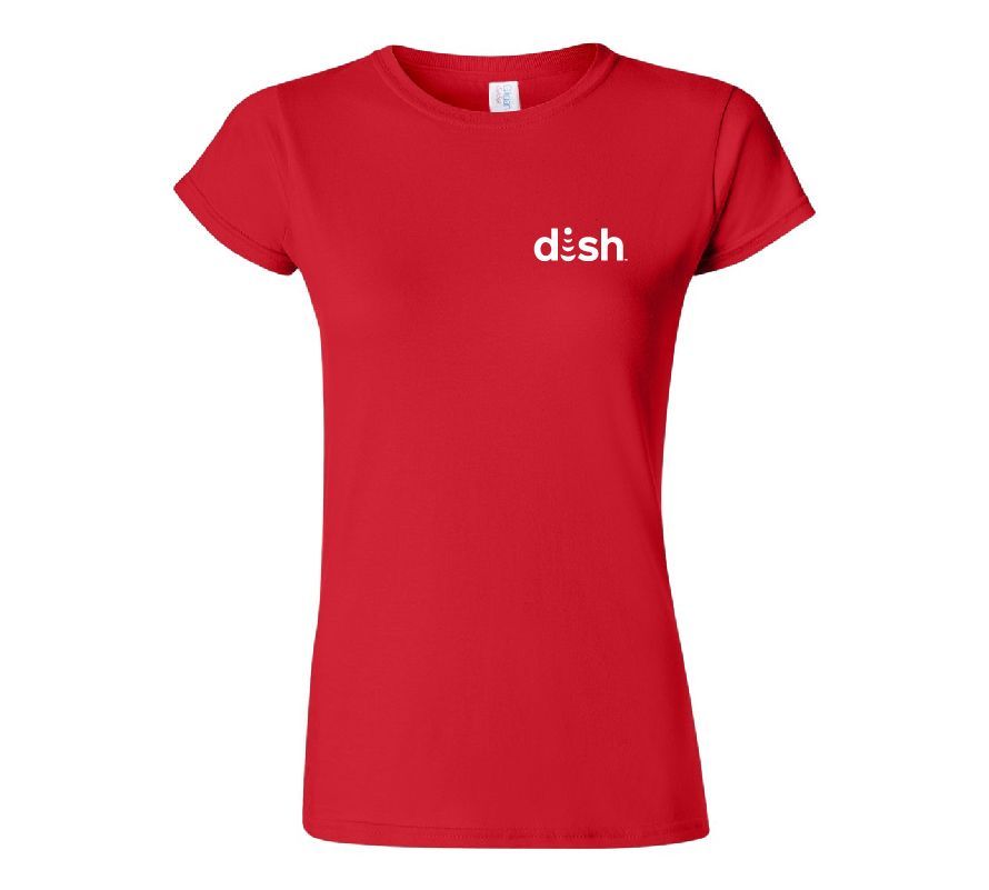 Gildan Women's Softstyle T-Shirt with Dish Logo #2