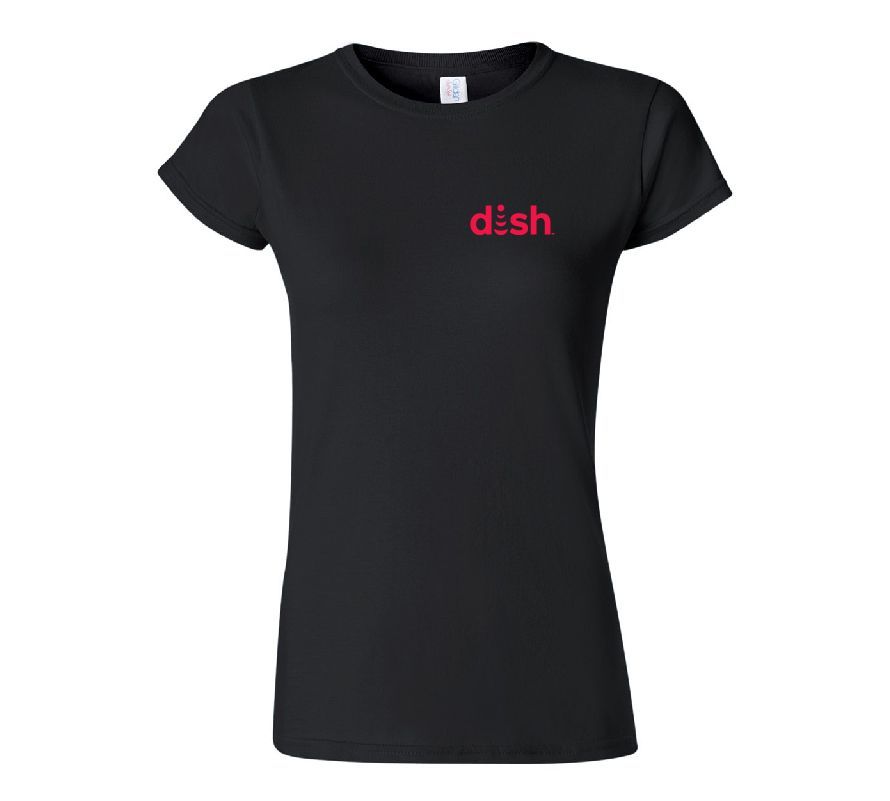 Gildan Women's Softstyle T-Shirt with Dish Logo