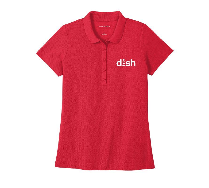 SuperPro Ladies React Polo with Dish Logo #2