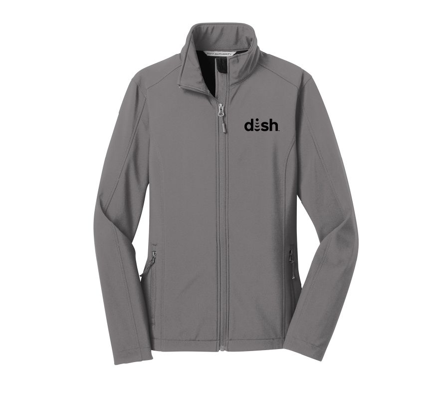 Ladies Core Soft Shell Jacket with Dish Logo #2