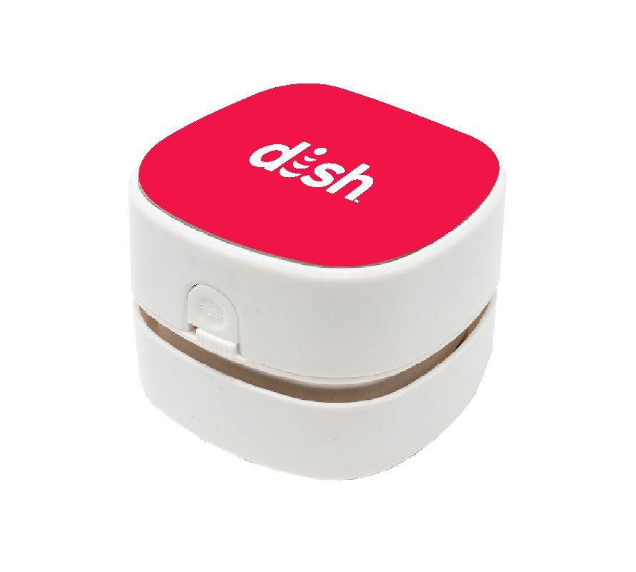 Crumbee Desktop Vacuum with Dish Logo