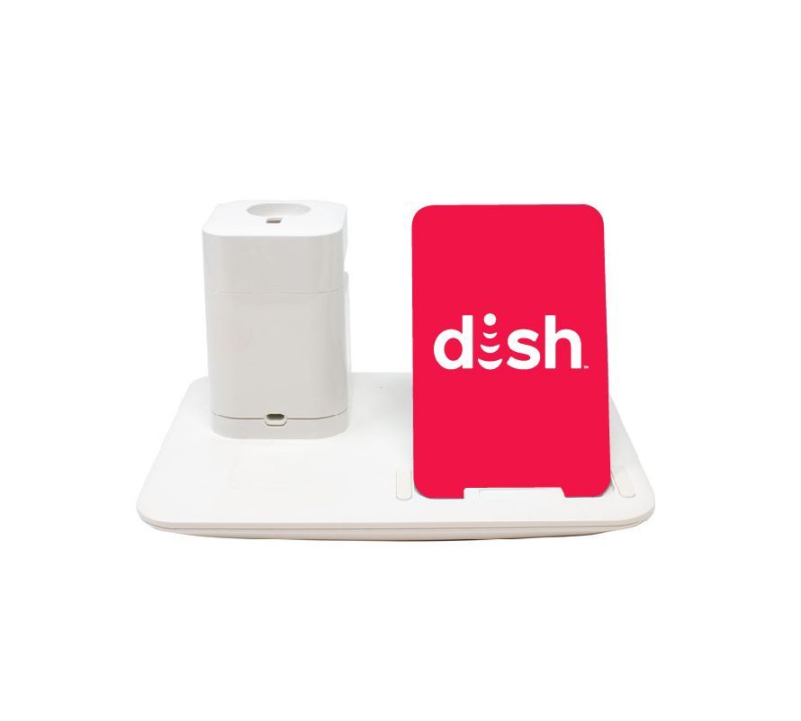 Docksy Charging Station with Dish Logo