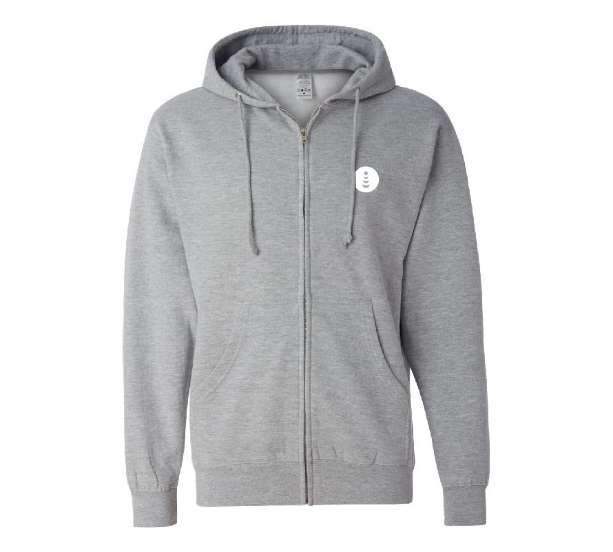 Midweight Full-Zip Hooded Sweatshirt with Enterprise Logo