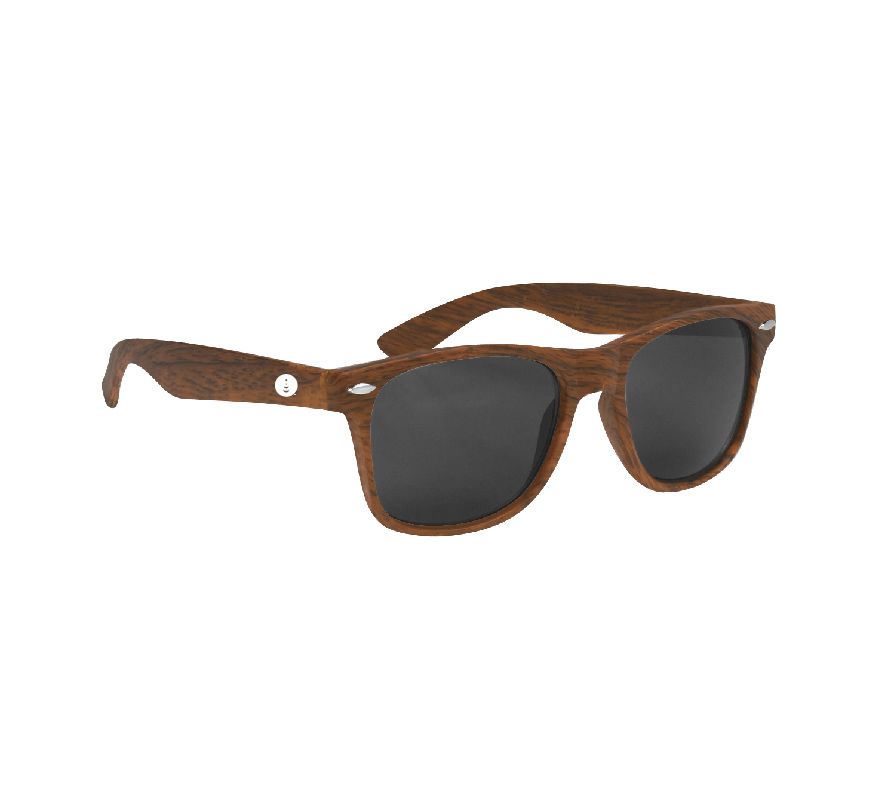 Malibu Woodtone Sunglasses with Enterprise Logo