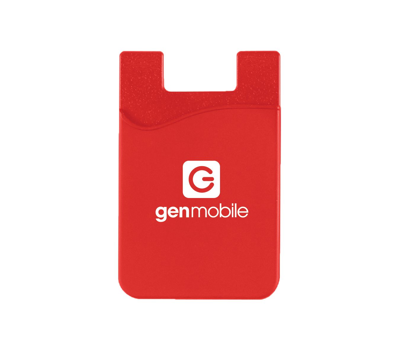 Silicone Phone Wallet with Gen Mobile Logo