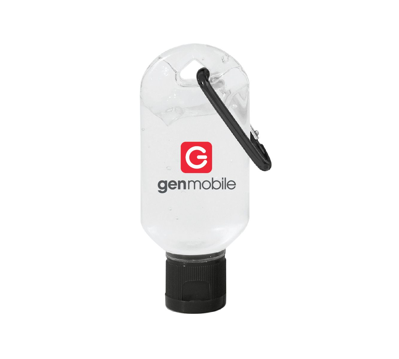 1.8 oz. Hand Sanitizer with Carabiner with Gen Mobile Logo