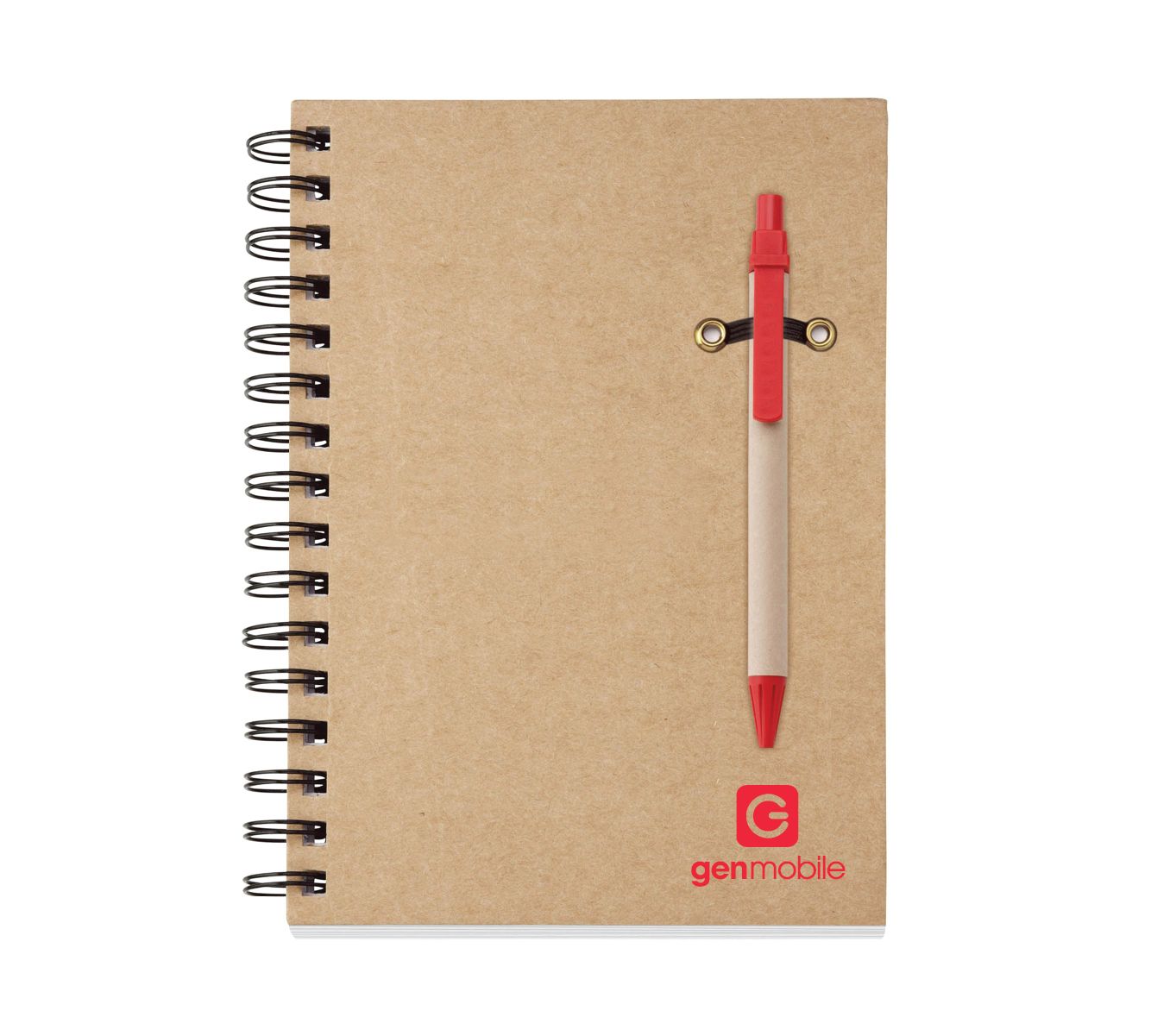 Eco Spiral Notebook Combo with Gen Mobile Logo