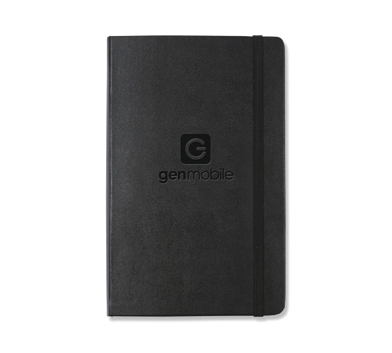 Moleskine Hard Cover Ruled Large Notebook with Gen Mobile Logo
