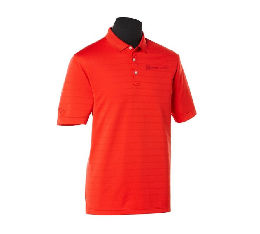 Callaway Men's Ventilated Polo with GenMobile Logo #3
