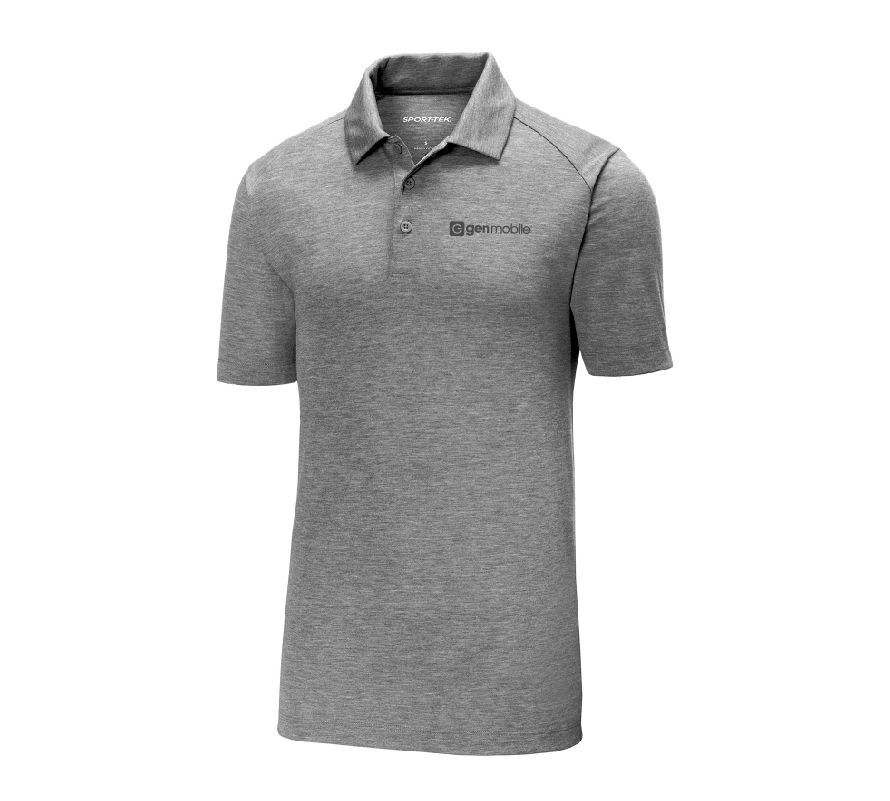 PosiCharge Tri-Blend Wicking Polo with GenMobile Logo