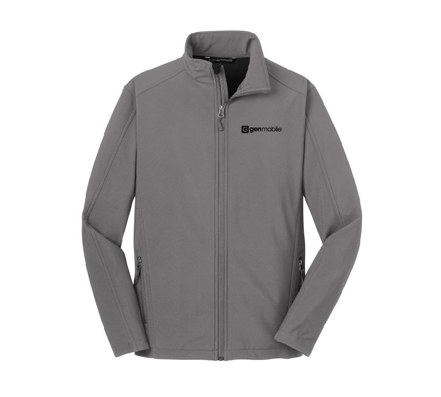 Men's Core Soft Shell Jacket with GenMobile Logo #2