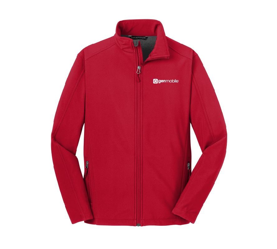 Men's Core Soft Shell Jacket with GenMobile Logo #3