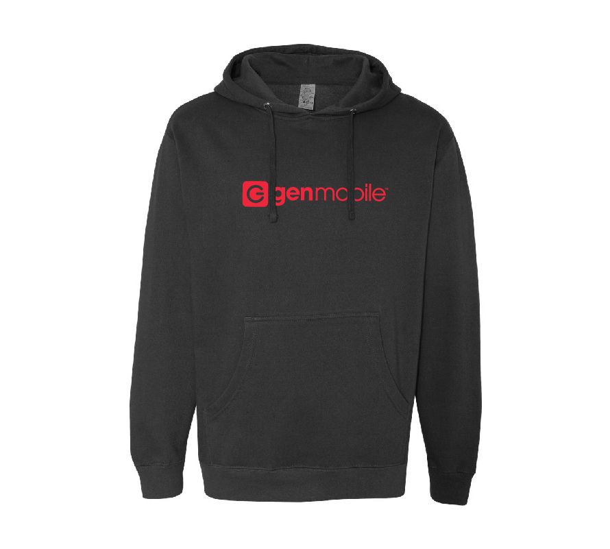 Midweight Hooded Sweatshirt with GenMobile Logo