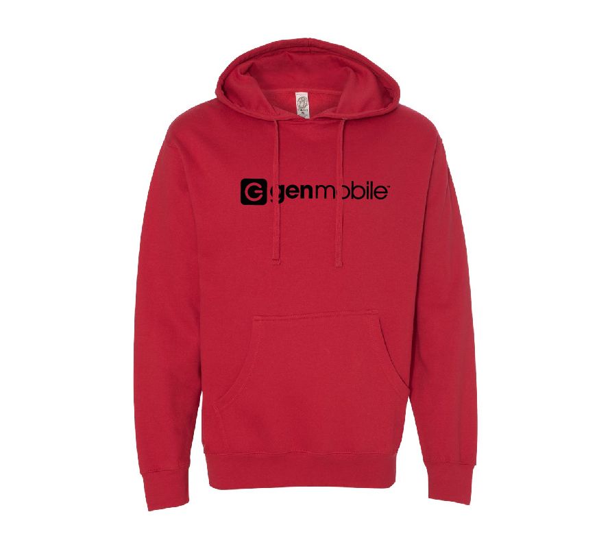 Midweight Hooded Sweatshirt with GenMobile Logo #2