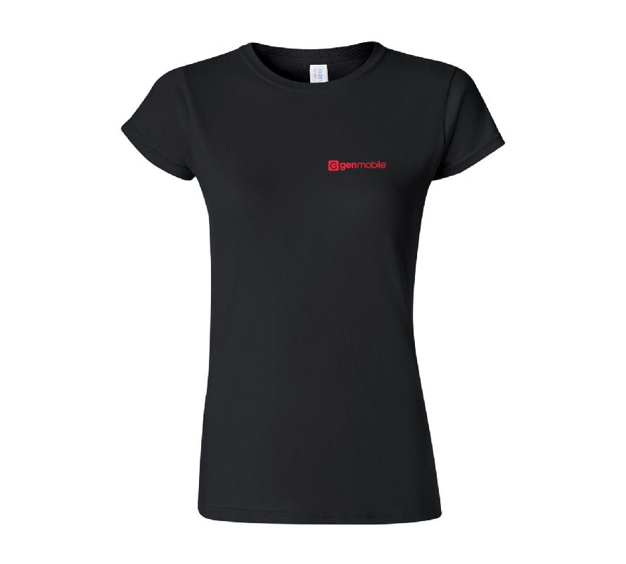 Gildan Women's Softstyle T-Shirt with GenMobile Logo