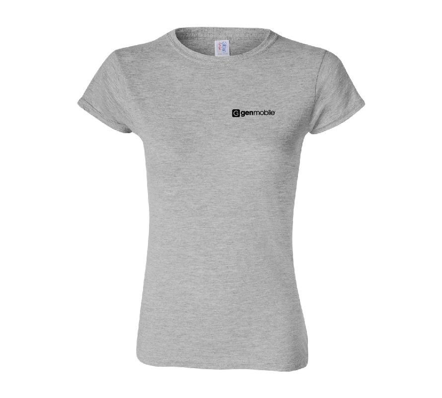 Gildan Women's Softstyle T-Shirt with GenMobile Logo #2