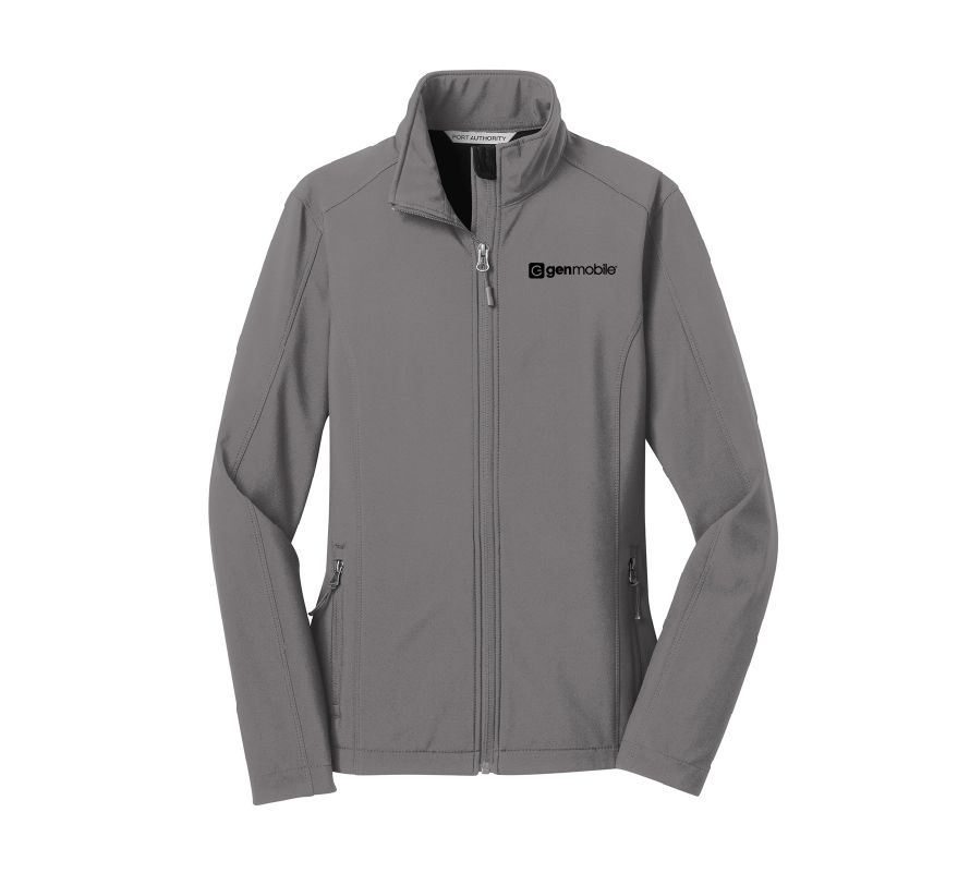 Ladies Core Soft Shell Jacket with GenMobile Logo