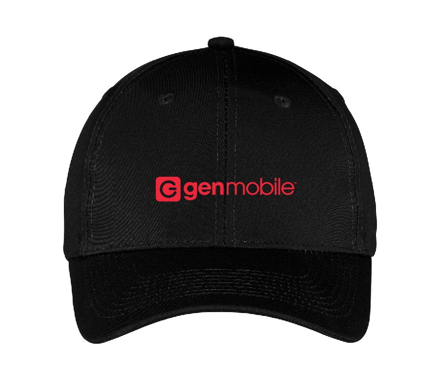 Six Panel Twill Cap with GenMobile Logo