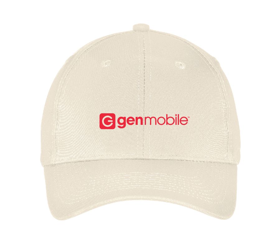 Six Panel Twill Cap with GenMobile Logo #2