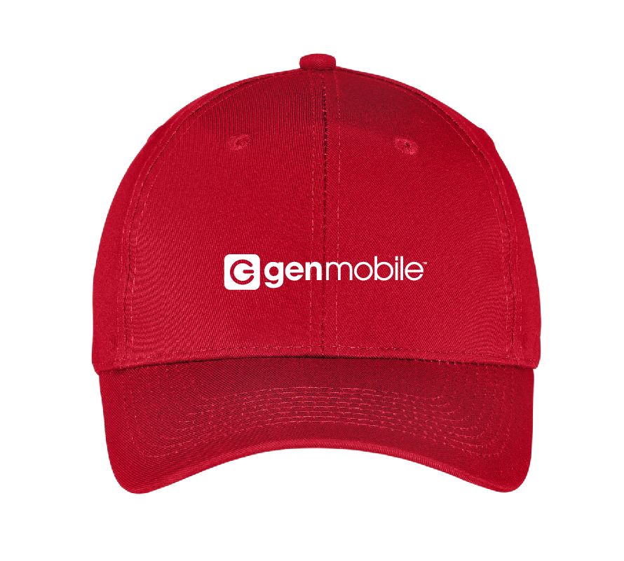 Six Panel Twill Cap with GenMobile Logo #3