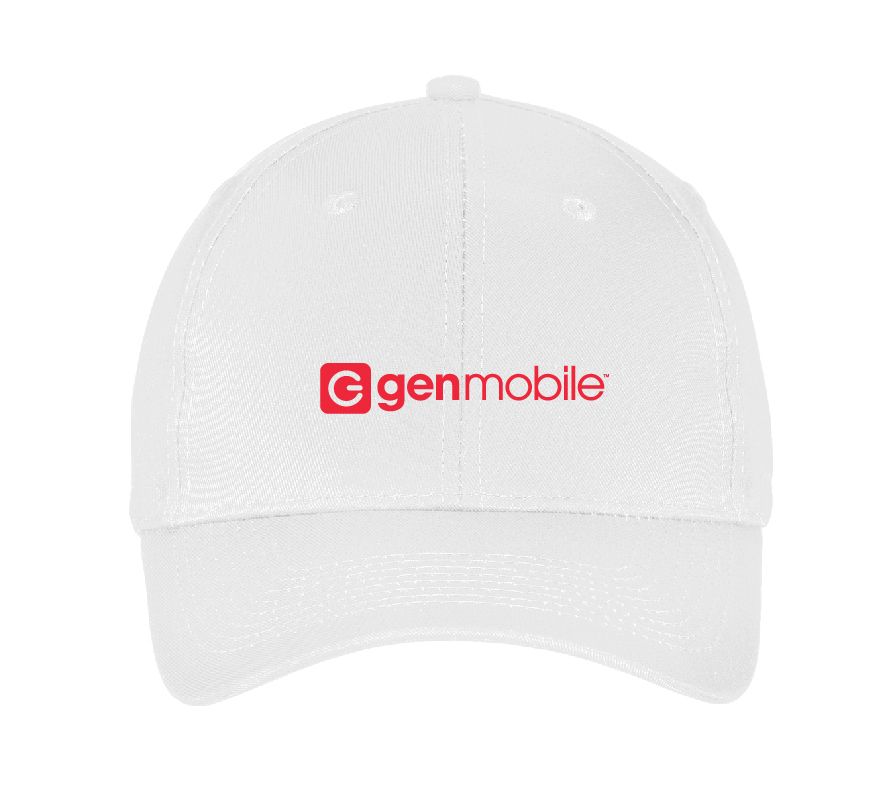 Six Panel Twill Cap with GenMobile Logo #4