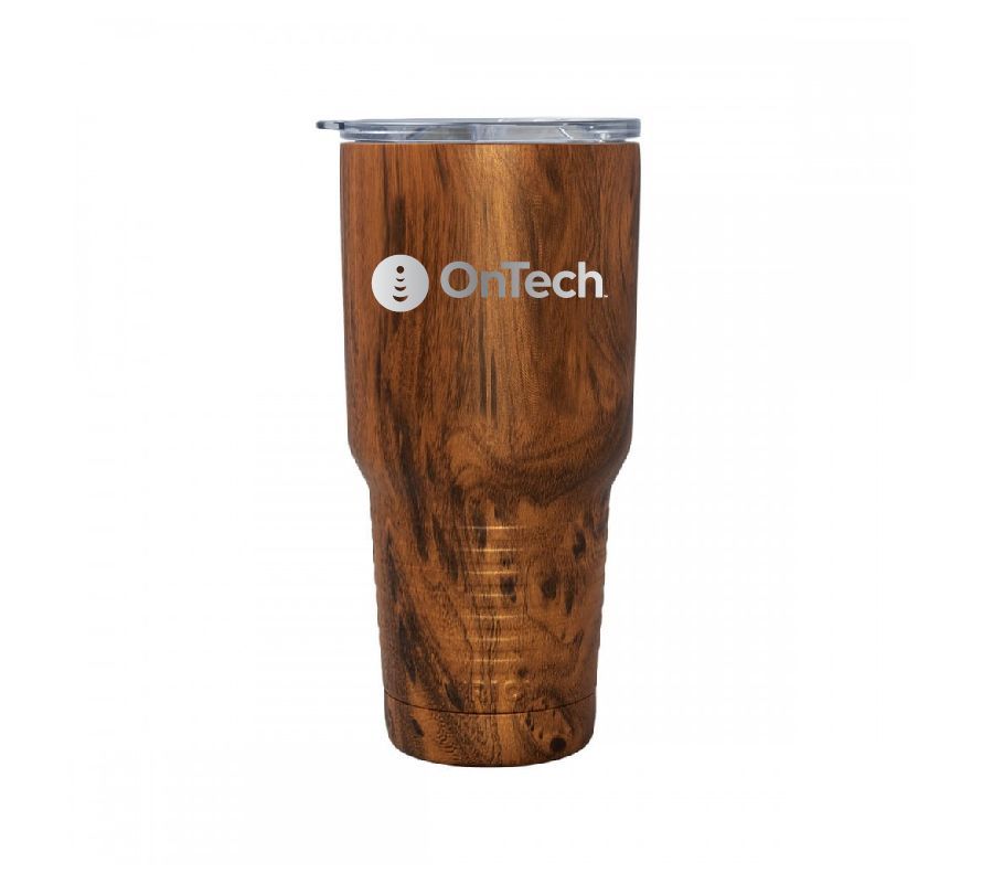 Patriot 20 oz. Woodgrain Tumbler with OnTech Logo