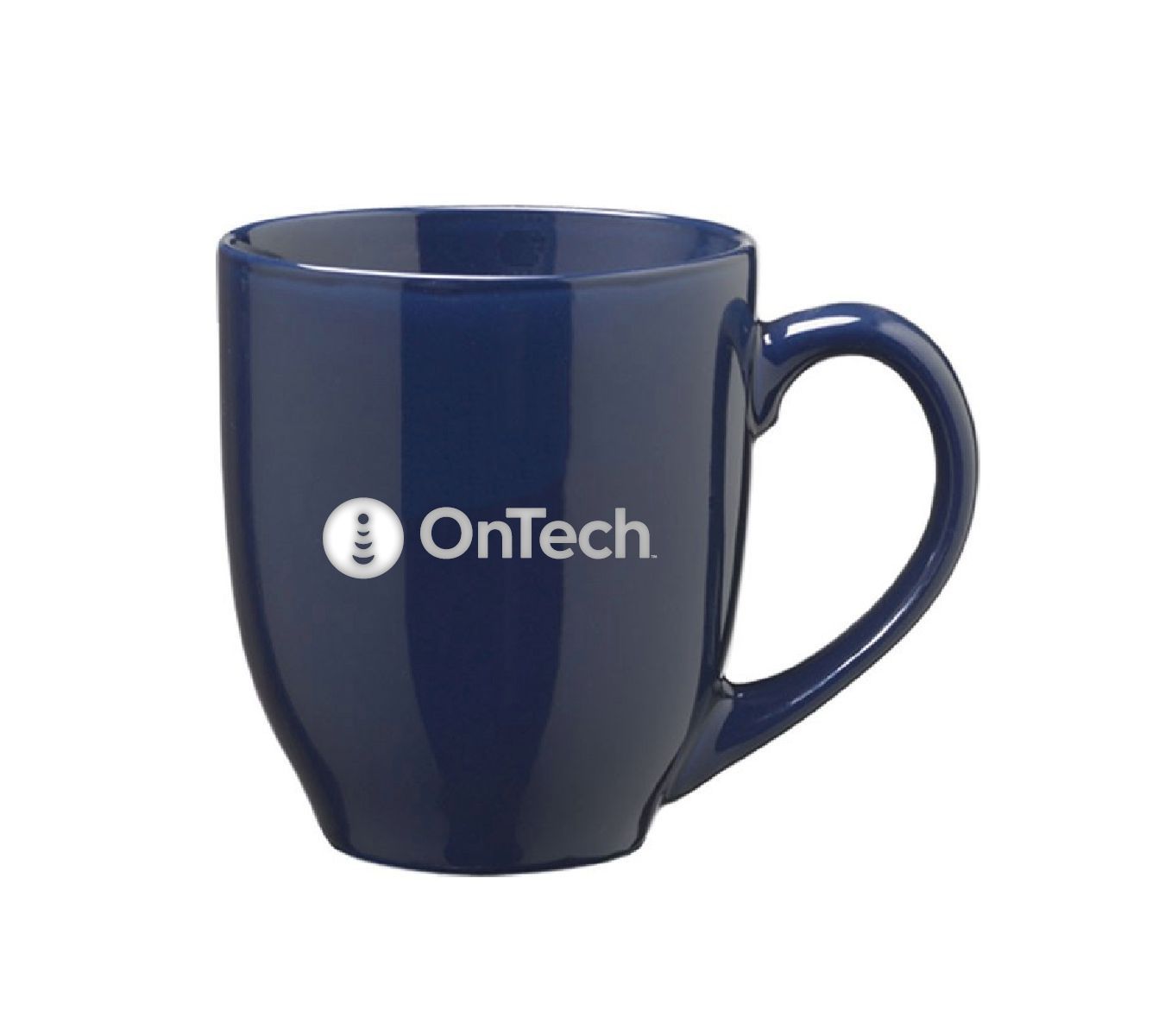 15 oz. Ceramic Bistro Coffee Mug with OnTech Logo