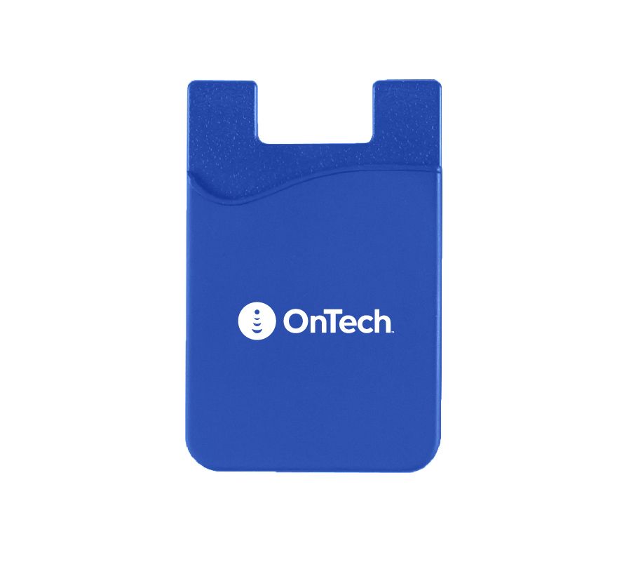 Silicone Phone Wallet with OnTech Logo