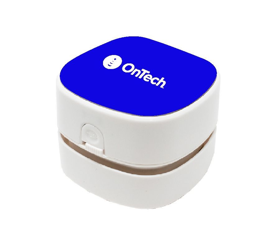 Crumbee Desktop Vacuum with OnTech Logo