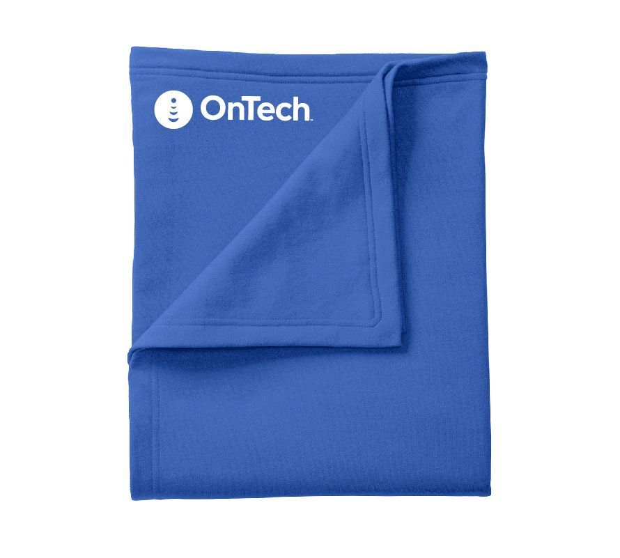 Core Fleece Sweatshirt Blanket with OnTech Logo