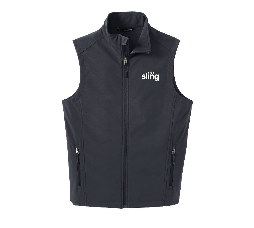 Men's Core Soft Shell Vest with Sling Logo