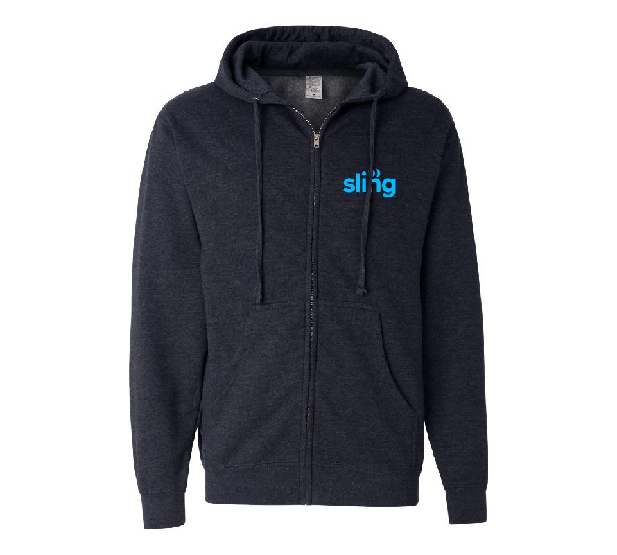 Midweight Full-Zip Hooded Sweatshirt with Sling Logo #2