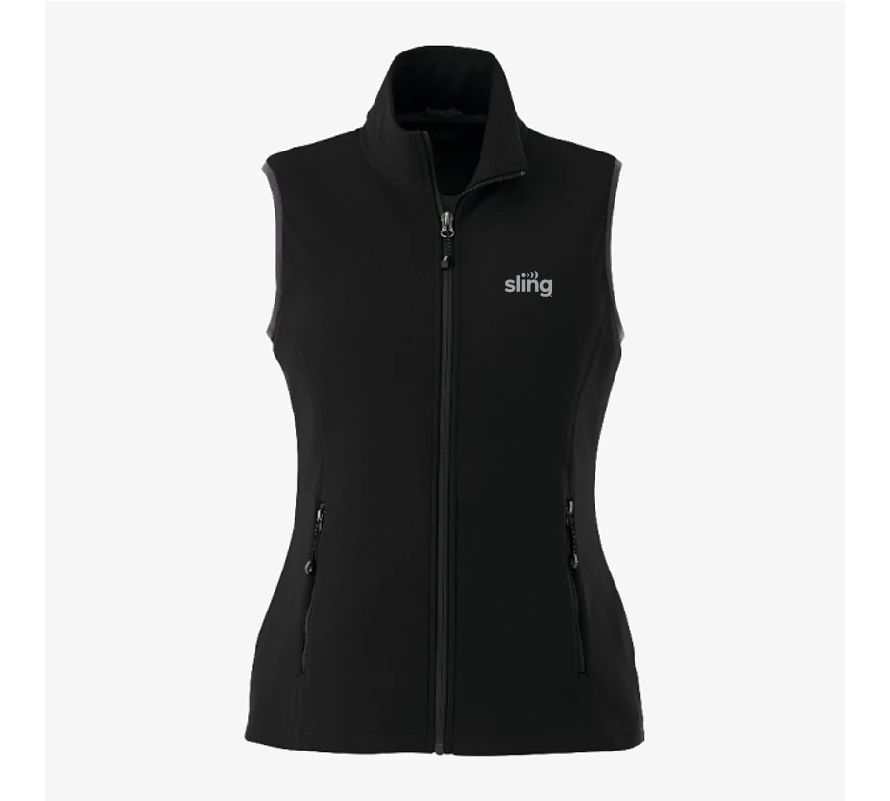 Ladies Core Soft Shell Vest with Sling Logo #2