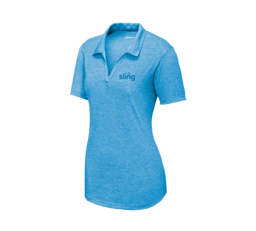 PosiCharge Ladies Tri-Blend Wicking Polo with Sling Logo #2