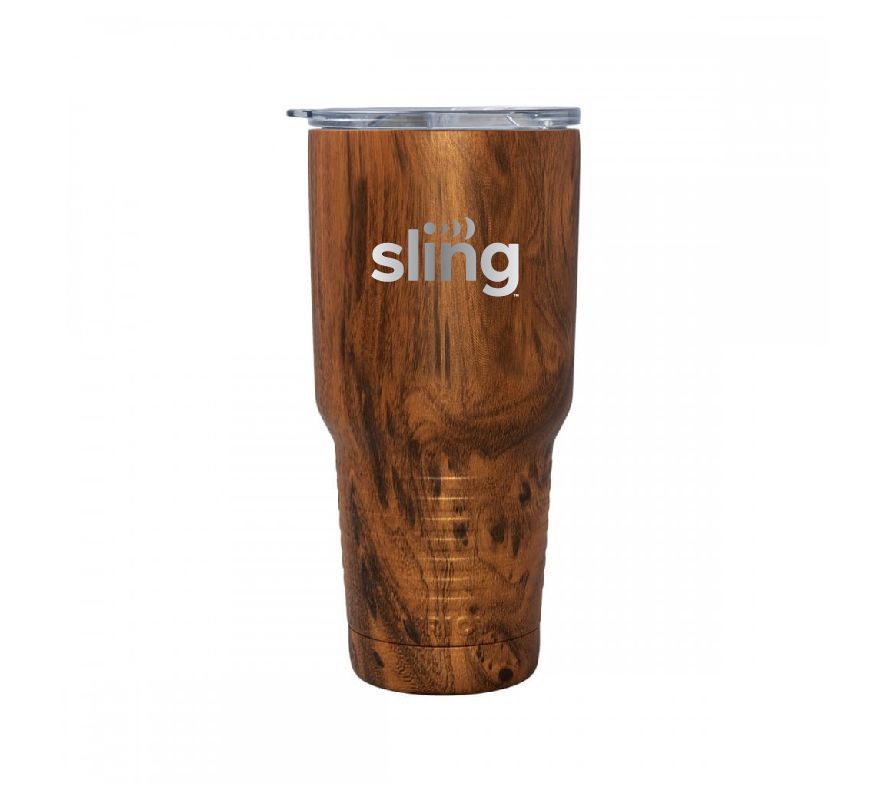 Patriot 20 oz. Woodgrain Tumbler with Sling Logo