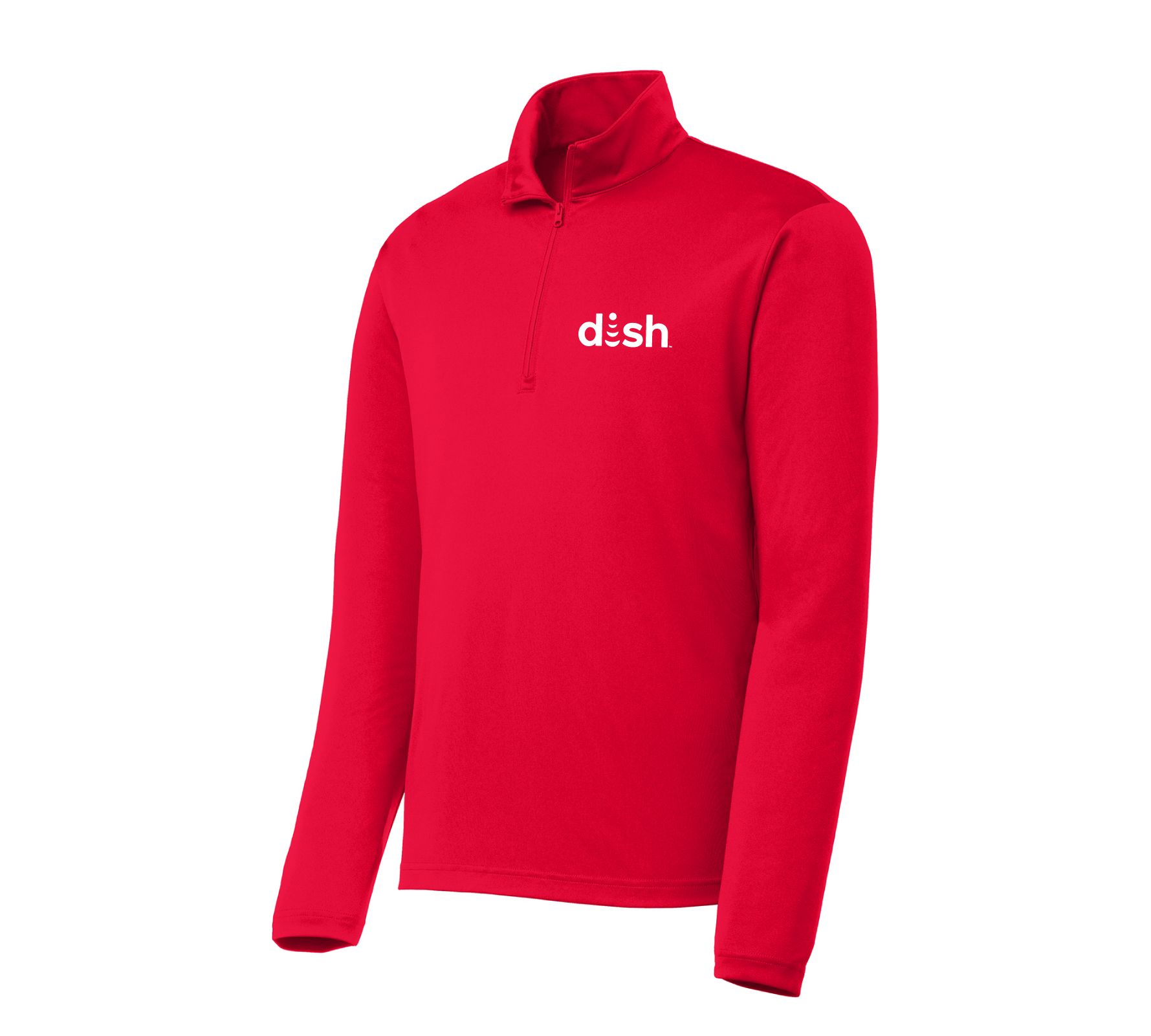 Men's PosiCharge 1/4-Zip Pullover with Dish Logo