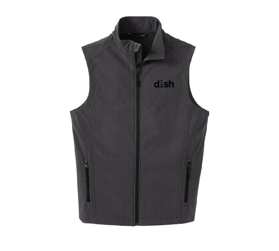 Men's Core Soft Shell Vest with Dish Logo