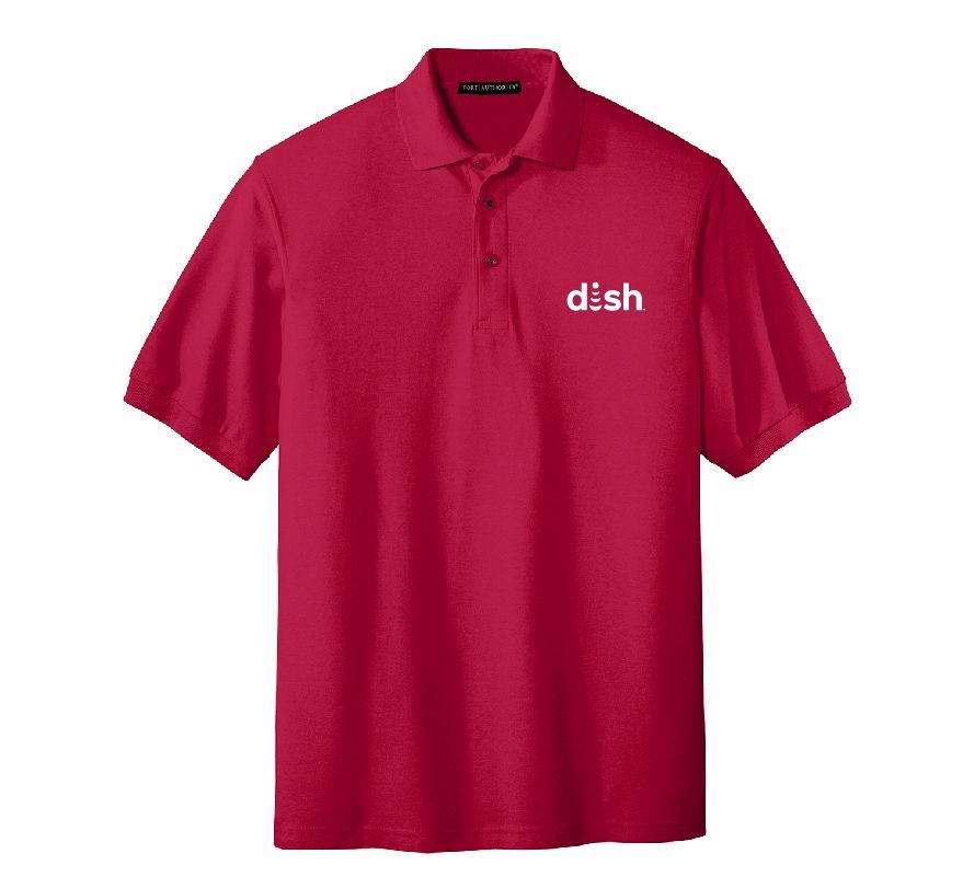 Tall Silk Touch Polo with Dish Logo