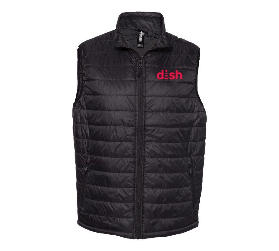 Puffer Vest with Dish Logo