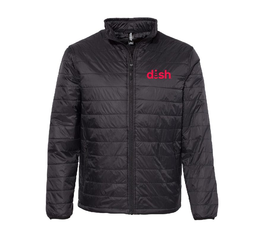 Puffer Jacket with Dish Logo