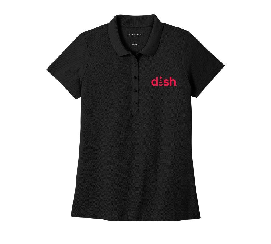 SuperPro Ladies React Polo with Dish Logo