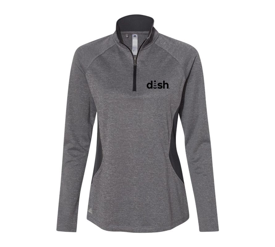 Adidas Women's Lightweight 1/4 Zip Pullover with Dish Logo