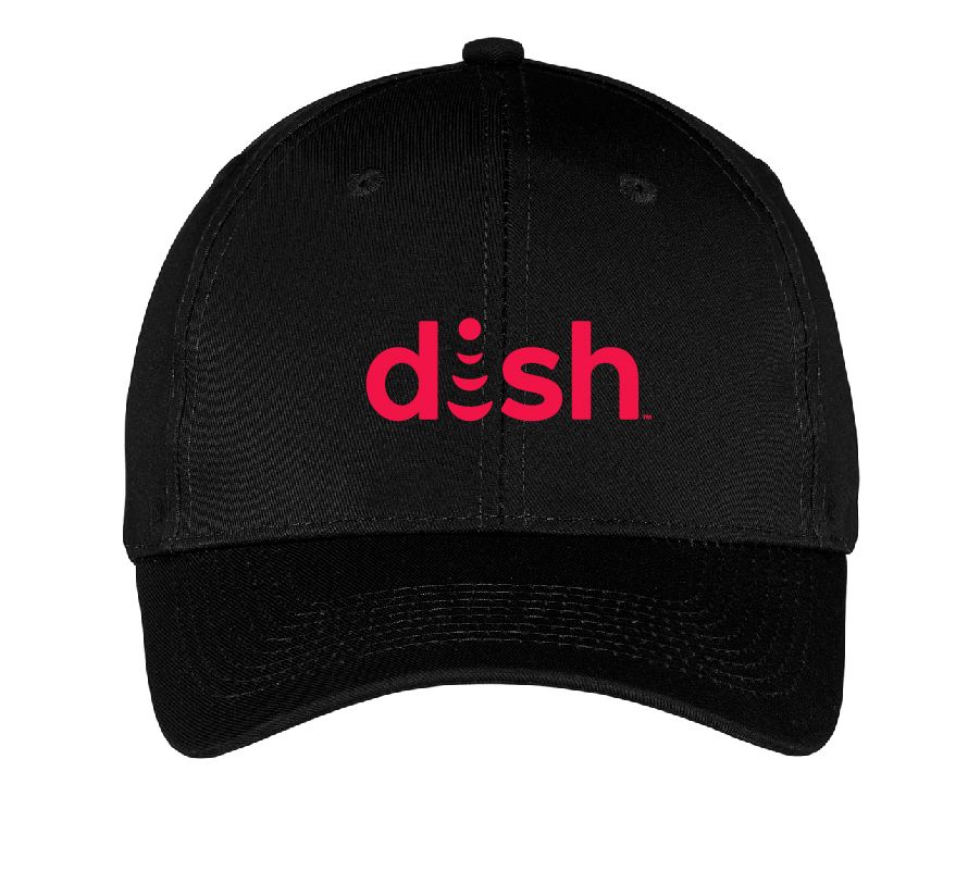 Six Panel Twill Cap with Dish Logo