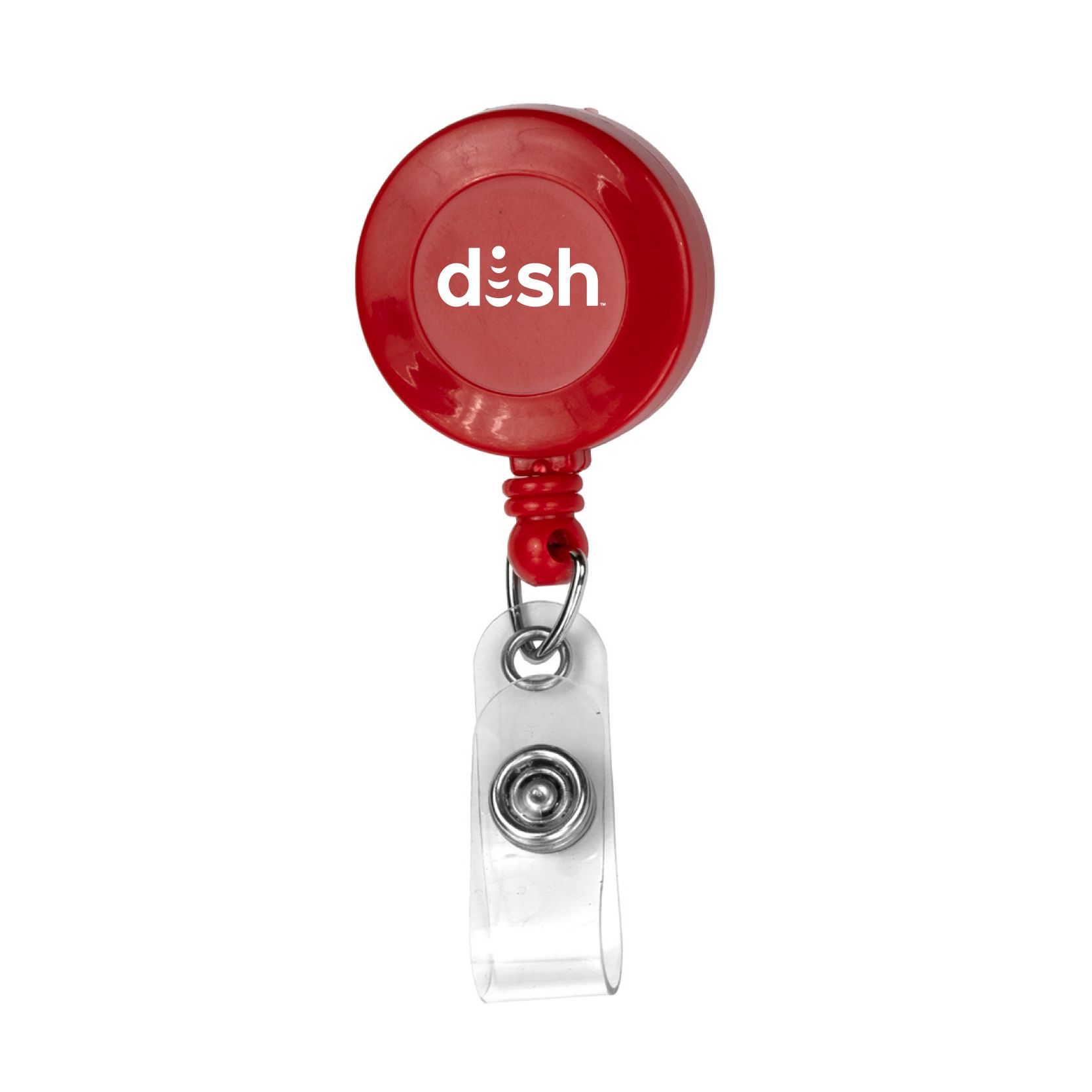 Round Badge Holder with Dish Logo